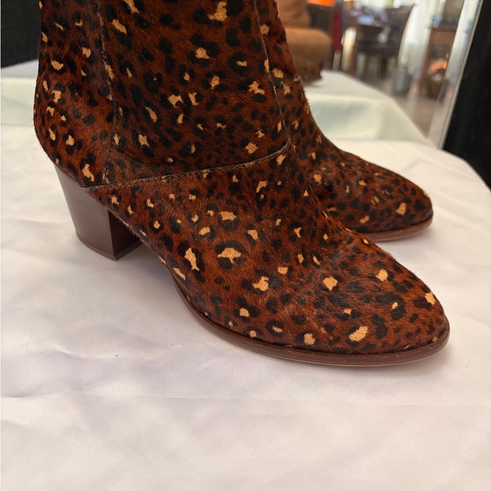 Madewell Leopard-Print Ankle Booties - Brown/Tan - Picture 2 of 3